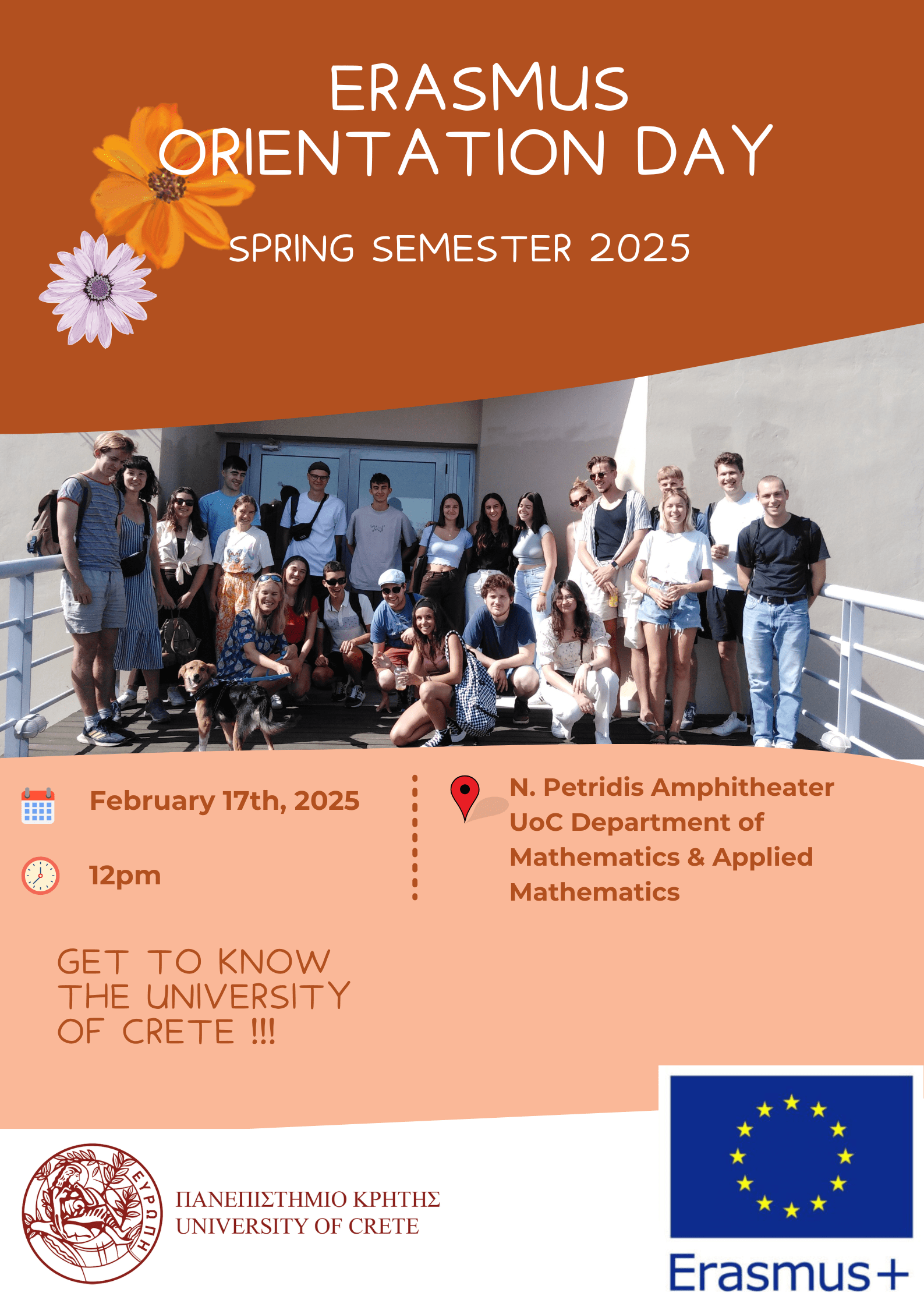 Erasmus Orientation Day in Heraklion (Voutes Campus)