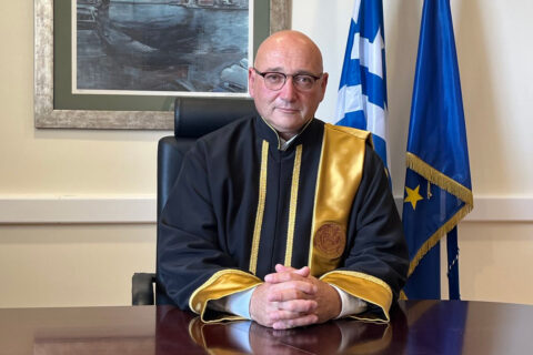 Ο Πρύτανης του Πανεπιστημίου Κρήτης Καθηγητής Γεώργιος Μ. Κοντάκης